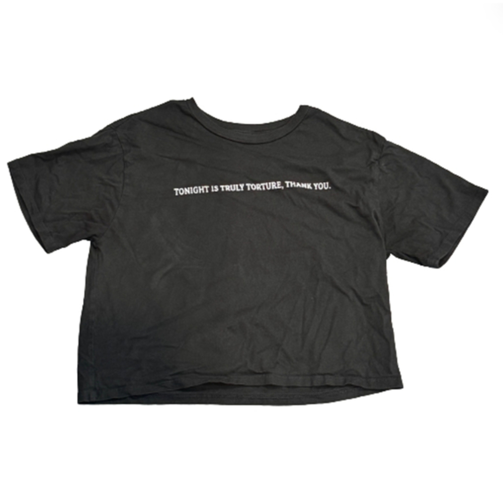 Organic Collective Tonight Is Truly Torture, Thank You Graphic Cropped Tee